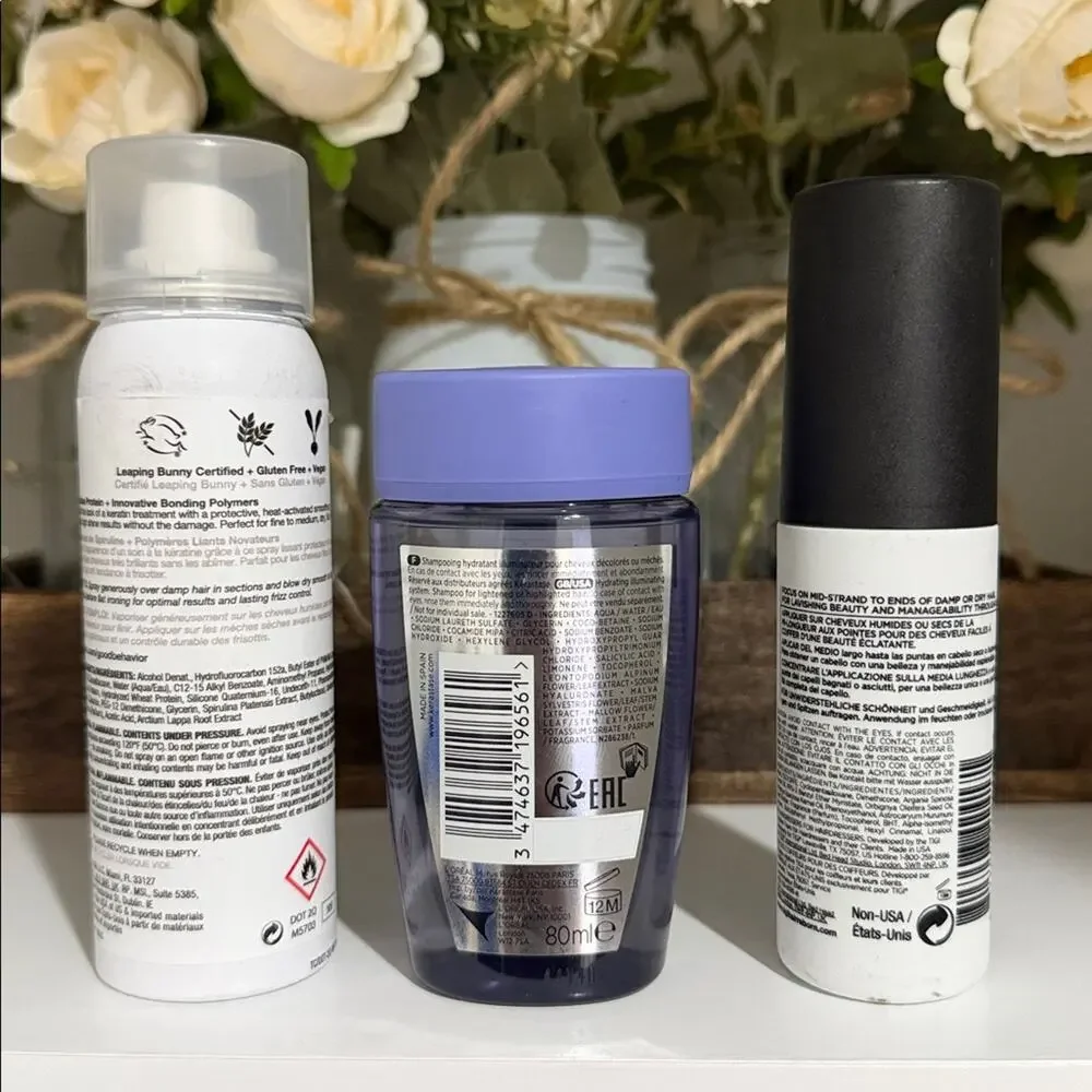 Luxury Hair Care Mini Set Kérastase Blond Absolu / IGK Good Behavior / TIGI Oil